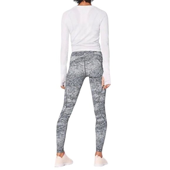 LULULEMON Stop Drop and Squat Leggings Area Ice Grey Size 2 - Picture 2 of 12